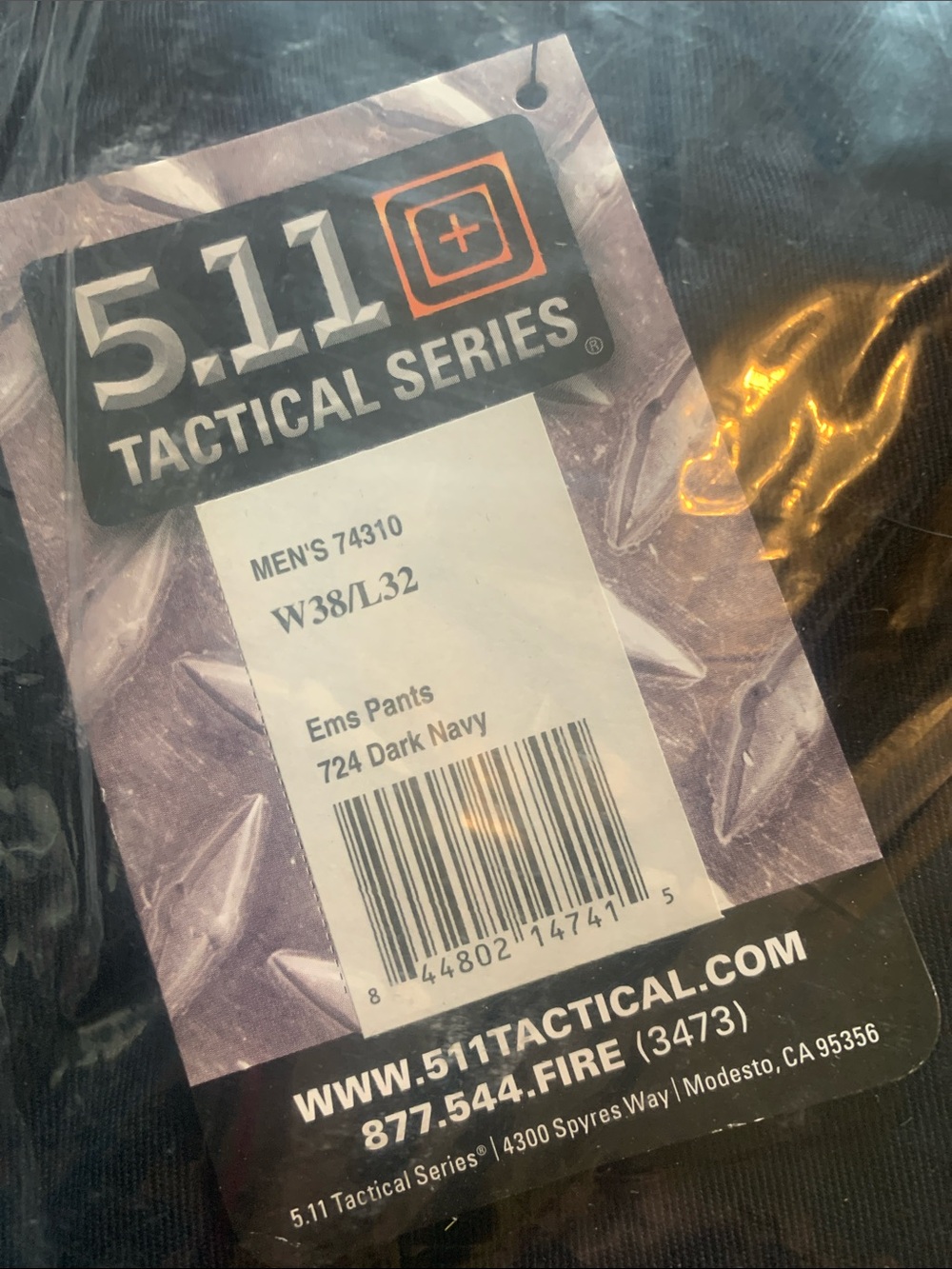 5.11 Tactical Men's EMS Pant - dark Navy Blue. 38x32. - Picture 3 of 5